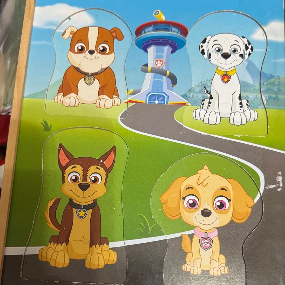 Melissa & Doug Paw Patrol Dog Puzzle with Brown, White, and Yellow Pieces